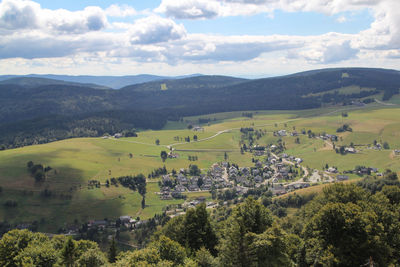 Scenic view of landscape against sky