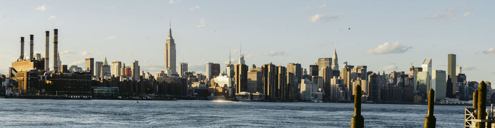 Panoramic view of buildings against sky