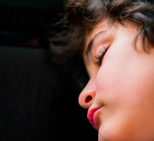 Close-up portrait of a girl