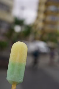 Close-up of ice cream