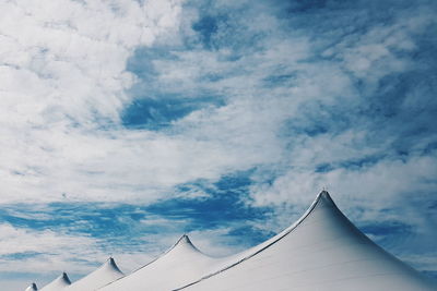 Low angle view of cloudy sky