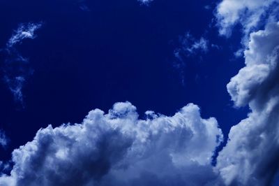 Low angle view of clouds in sky