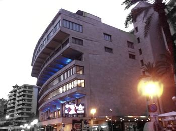 Low angle view of buildings in city