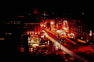City street at night