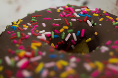 Close-up of cupcakes on table