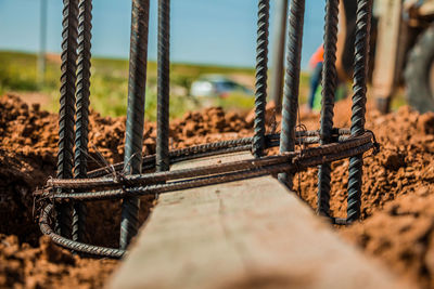 Low section of chain on playground