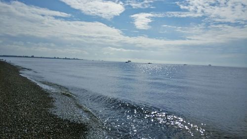 Scenic view of sea against sky