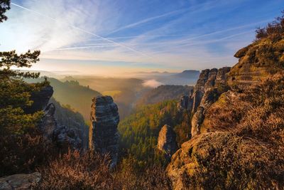 Panoramic view of landscape against sky