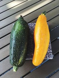 Close-up of pumpkin on table