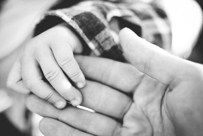 Close-up of human hand