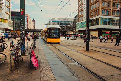 View of city street