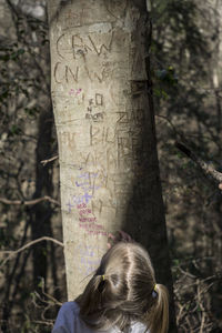 Close-up of tree trunk