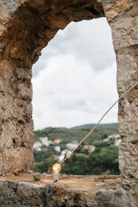 View of a rock formation