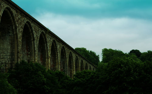 Low angle view of built structure against the sky