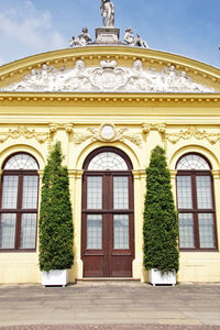 Facade of historic building