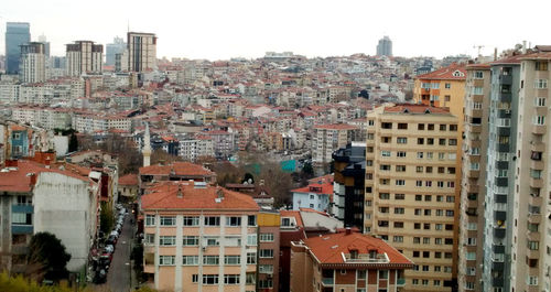 Aerial view of buildings in city