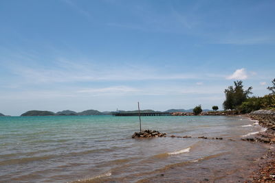 Scenic view of sea against sky