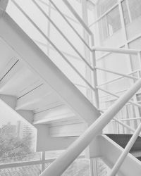 Low angle view of staircase in building