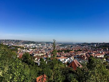 High angle view of cityscape