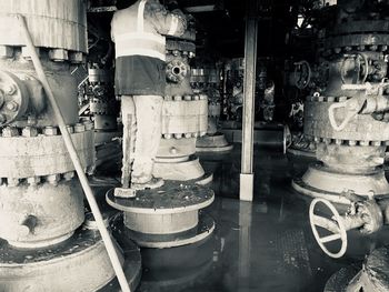 Interior of abandoned factory