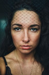 Close-up portrait of woman