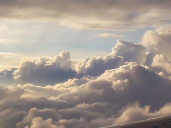 Low angle view of cloudy sky