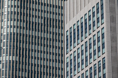 Low angle view of modern building in city