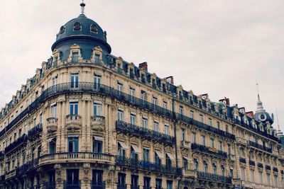 Low angle view of buildings against sky