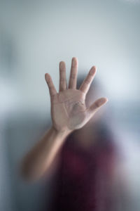 Close-up of human hand