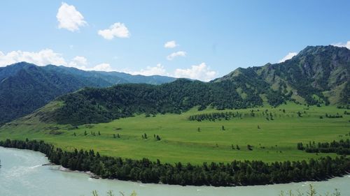 Scenic view of landscape against sky