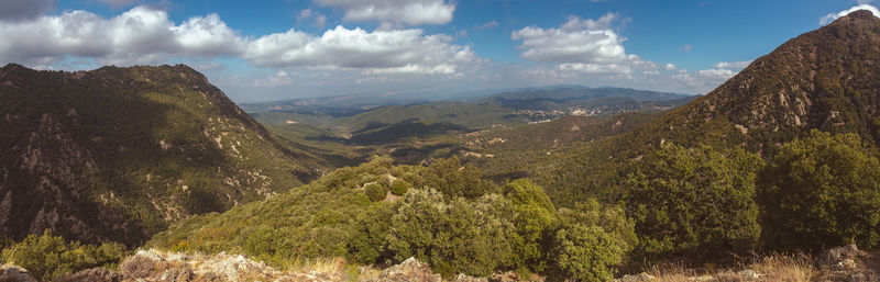 Panoramic view of landscape against sky