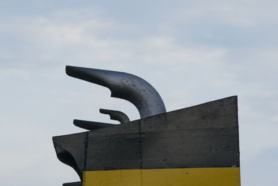 Cropped image of boat against sky