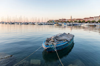 Boats in lake