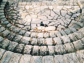 View of cobblestone street