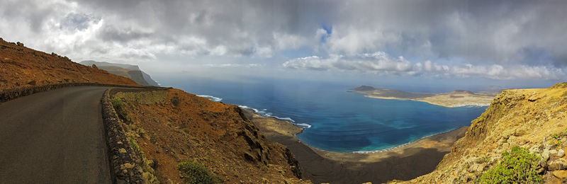 Panoramic view of sea against sky