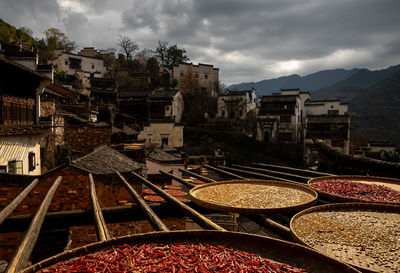 Autumn sunbathing of crops in hunagling, china