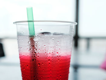 Close-up of drink in glass