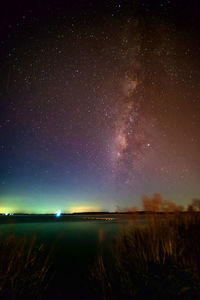 Scenic view of sky at night