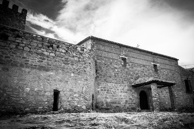 Low angle view of historical building