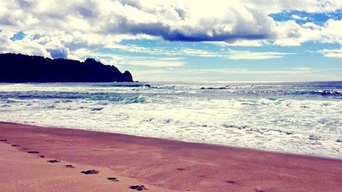 Scenic view of beach