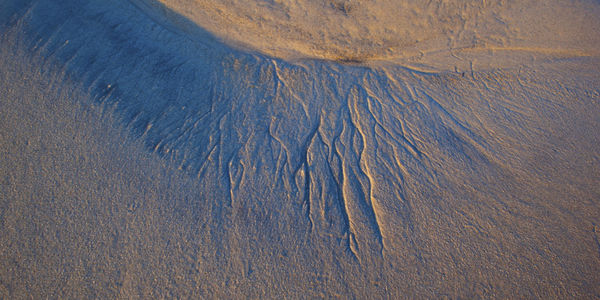 High angle view of land on shore