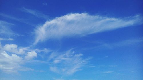 Low angle view of cloudy sky