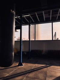Bridge over river at night