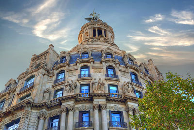 Low angle view of building against sky