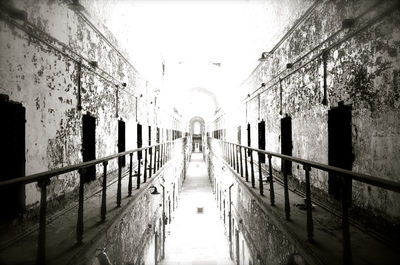 View of walkway in sunlight