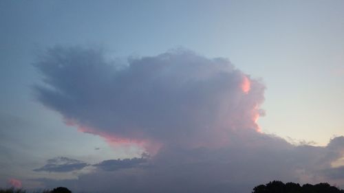 Low angle view of cloudy sky