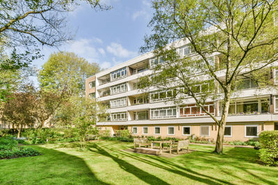 Buildings in park