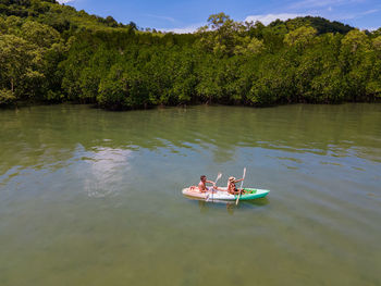 Boat in lake