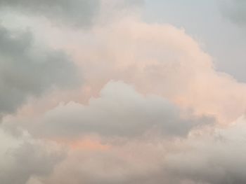 Low angle view of clouds in sky