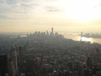 High angle view of cityscape